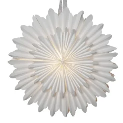 Dekostjerne Crystal, papir, uten fatning, hvit