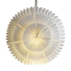 Dekostjerne Frost, papir uten fatning Ø 50 cm hvit