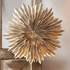 Dekostjerne Ice, papir, uten fatning, beige