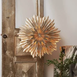 Dekostjerne Ice, papir, uten fatning, beige