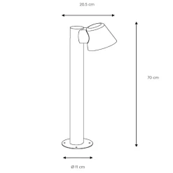 Dingo hvit LED-pendellampe med GU10 LED
