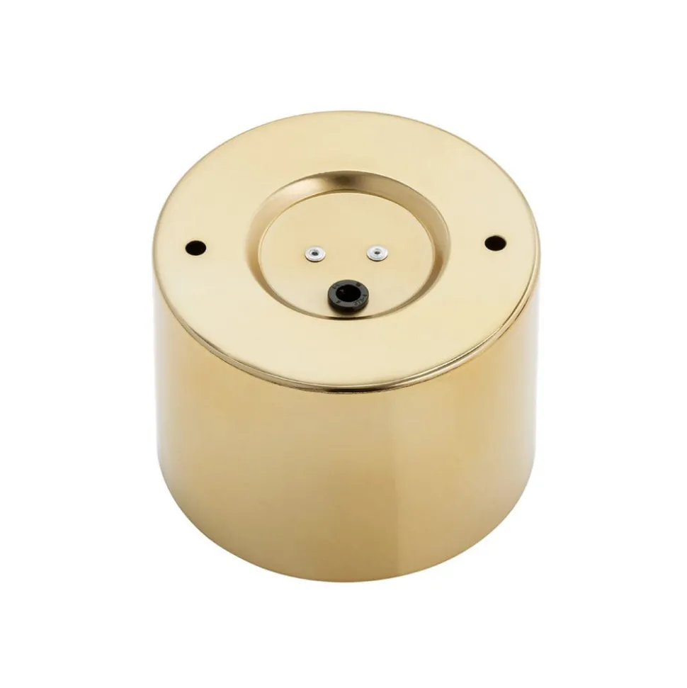 Downlight Chloe fast, stål messingfarget