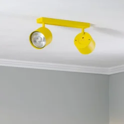 Downlight Chloe justerbar med 2 lyskilder, gul