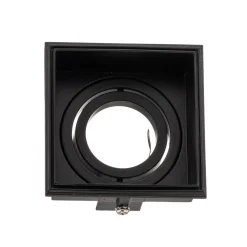 Downlight Hyde 1 lyskilde kantet dreibar svart