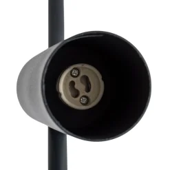 Downlight Leda 3, antrasitt, 3 lyskilder, stål, høyde 76 cm