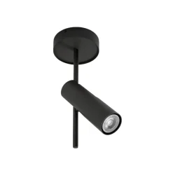 Downlight Leda 1, olivgrønn, 1 lyskilde, stål, høyde 34 cm