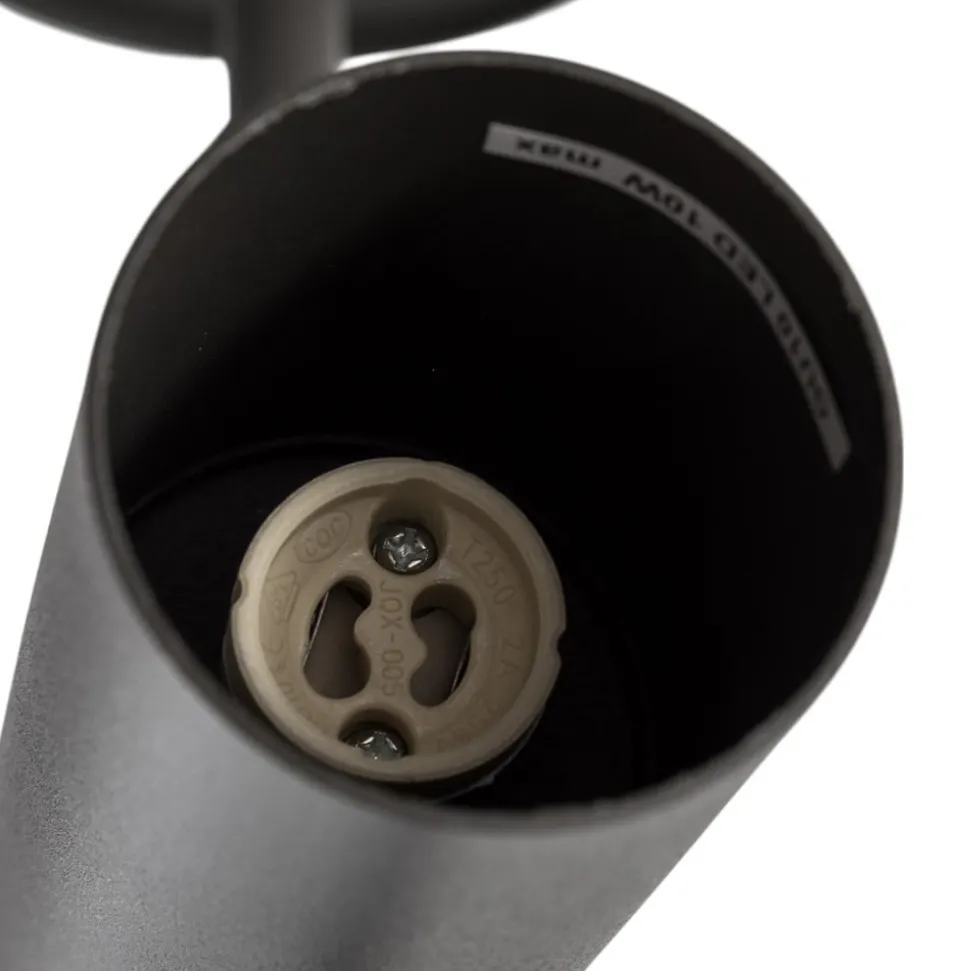 Downlight Leda 2, olivgrønn, 2 lyskilder, stål, høyde 55 cm