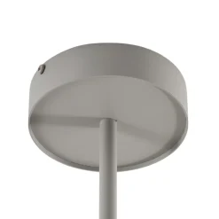 Downlight Leda 3, taupe, 3 lyskilder, stål, GU10, høyde 76 cm