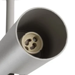 Downlight Leda 3, taupe, 3 lyskilder, stål, GU10, høyde 76 cm