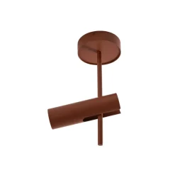 Downlight Leda 1, teglrød, 1 lyskilde, høyde 34 cm