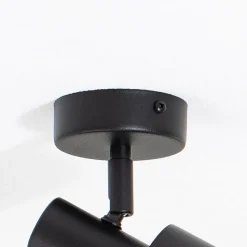 Downlight Mona, 1 lyskilde, svart, bevegelig, stål