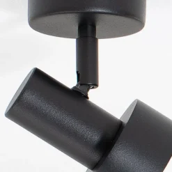 Downlight Mona, 1 lyskilde, svart, bevegelig, stål