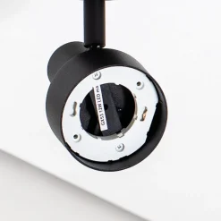 Downlight Mona, 1 lyskilde, svart, bevegelig, stål