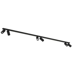 Downlight Mono VI i svart, 6 lyskilder