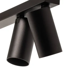 Downlight Mono VI i svart, 6 lyskilder