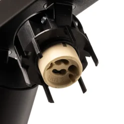 Downlight Mono VI i svart, 6 lyskilder