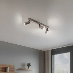 Downlight Top, justerbar, brun, 3 lyskilder, lineær