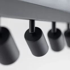 Downlight Top, svart, 127 cm, 6 lyskilder, metall, GU10
