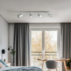 Downlight Zoom, 4 lyskilder, hvit