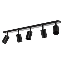 Downlight Zoom, 5 lyskilder, svart