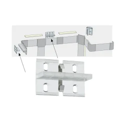 Duo Profil veggbrakett for LED-stripe-system