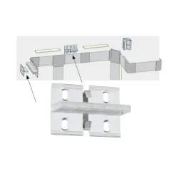 Duo Profil veggbrakett for LED-stripe-system