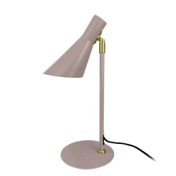 Dyberg Larsen bordlampe DL12, beige, høyde 39,5 cm, metall