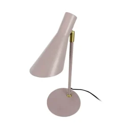 Dyberg Larsen bordlampe DL12, beige, høyde 39,5 cm, metall