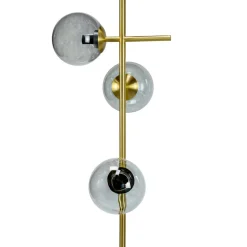 Dyberg Larsen Como gulvlampe, 4-lamper, messing