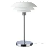 Dyberg Larsen DL31 bordlampe glass-skjerm krom