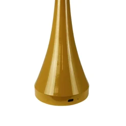 Dyberg Larsen LED-bordlampe Vienna, karri, høyde 28 cm