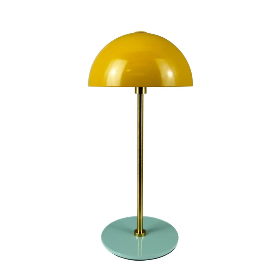 Dyberg Larsen LED-bordlampe Along, karri, høyde 20 cm