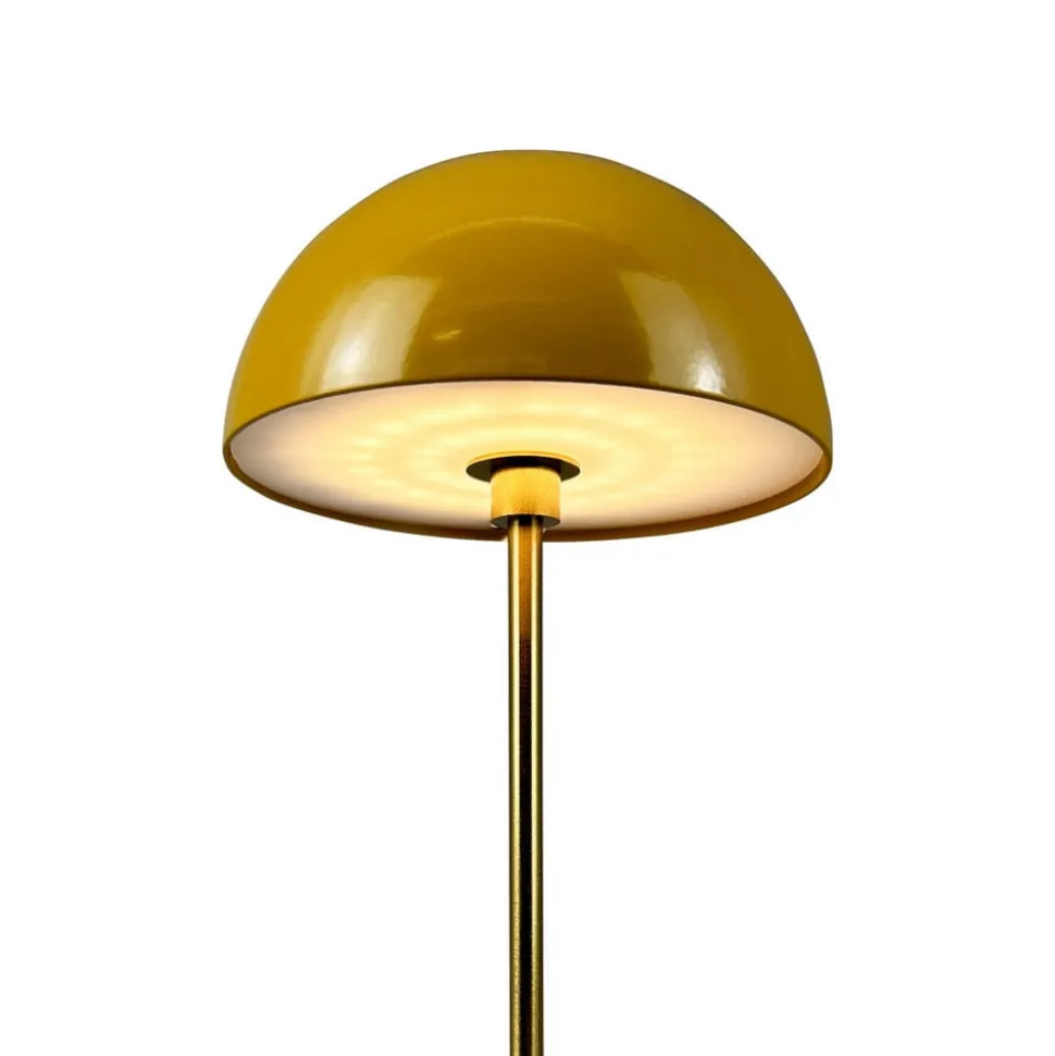 Dyberg Larsen LED-bordlampe Along, karri, høyde 20 cm