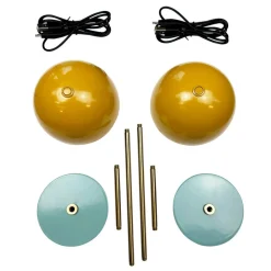 Dyberg Larsen LED-bordlampe Along, karri, høyde 20 cm