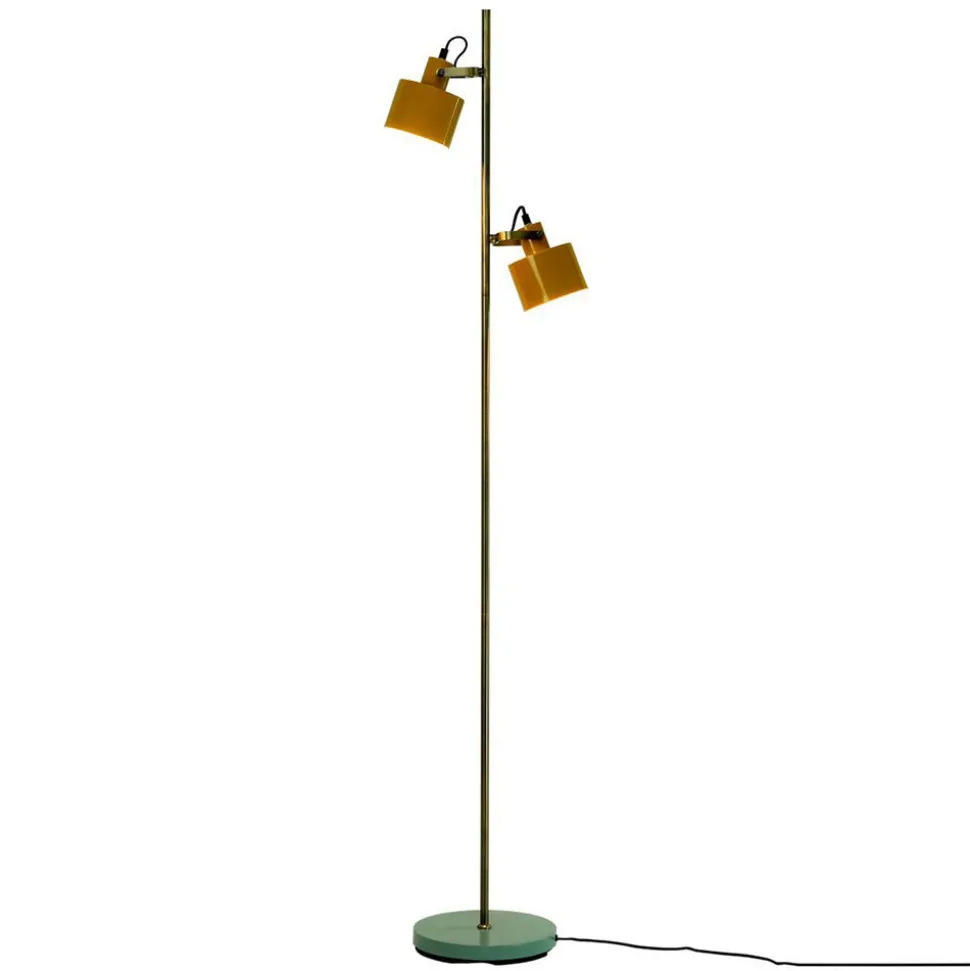 Dyberg Larsen Ocean gulvlampe karri/messing/turkis