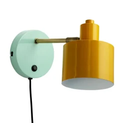 Dyberg Larsen Ocean vegglampe karri messing turkis