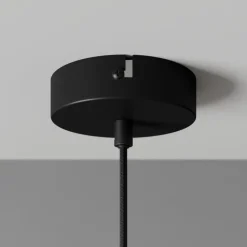 Dyberg Larsen Riflet pendellampe i glass, Ø 14 cm