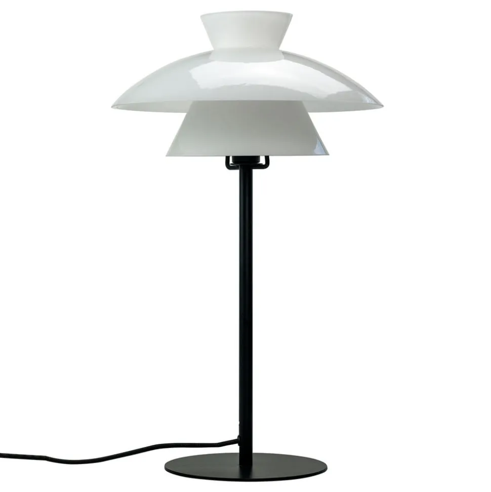 Dyberg Larsen Valby bordlampe, skjerm tredelt