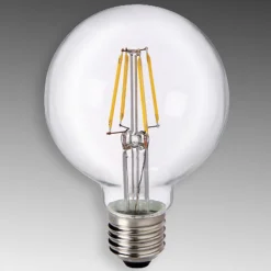 E27 6 W 827 LED-Globe G80 klar