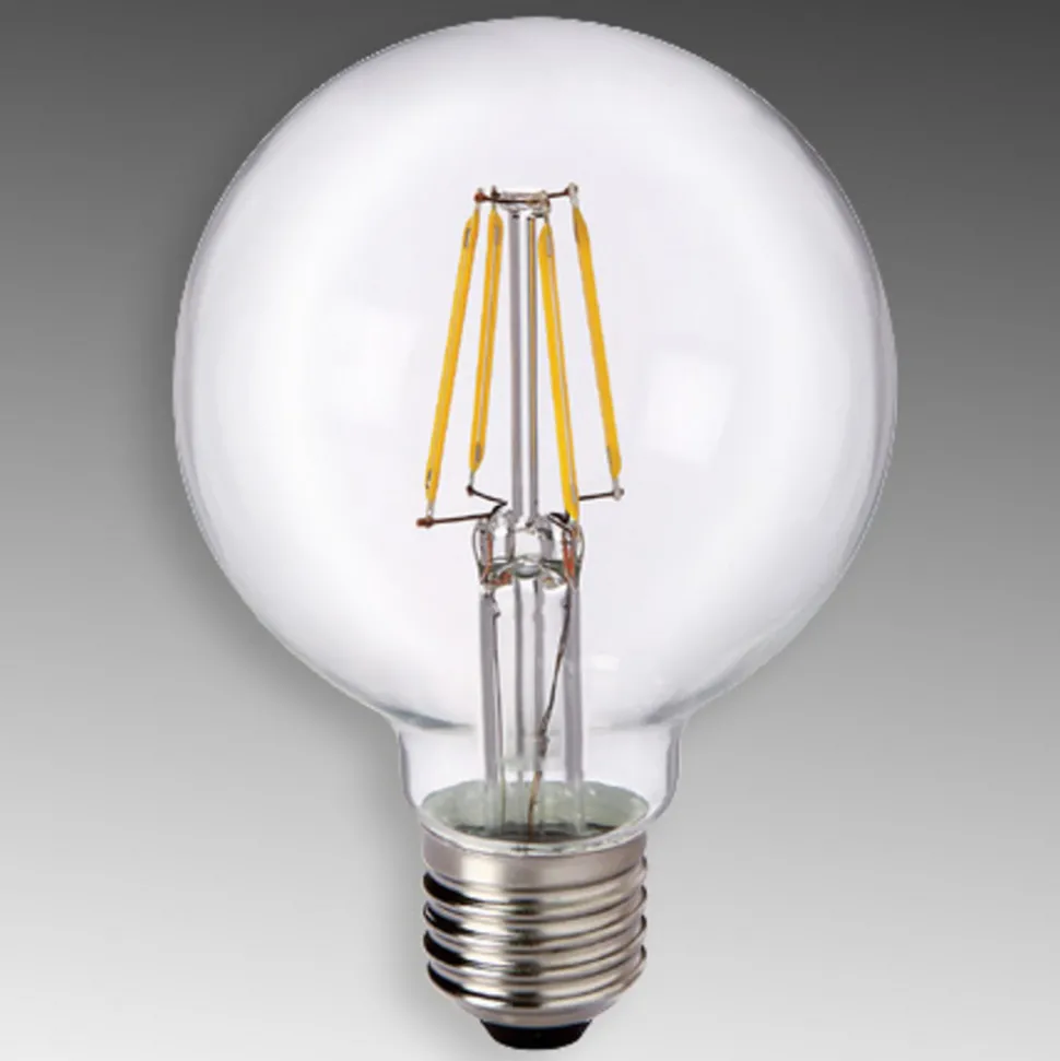 E27 6 W 827 LED-Globe G80 klar