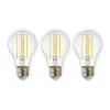 E27 LED-filament 7W 806lm 2 700 K klart 3 stk