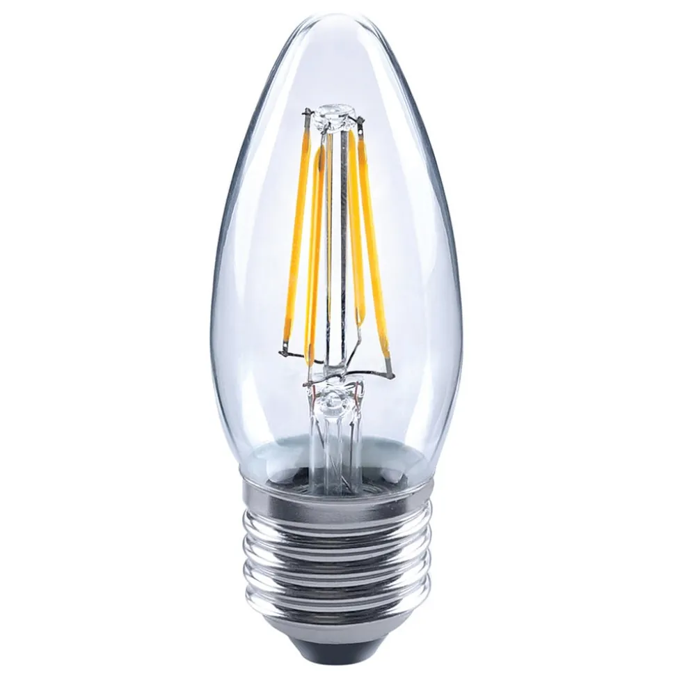 E27 LED-mignonpære 4,5W 827 filament klar