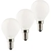 E14 3W LED-dråpepære 2 700K 3er sett 470lm matt