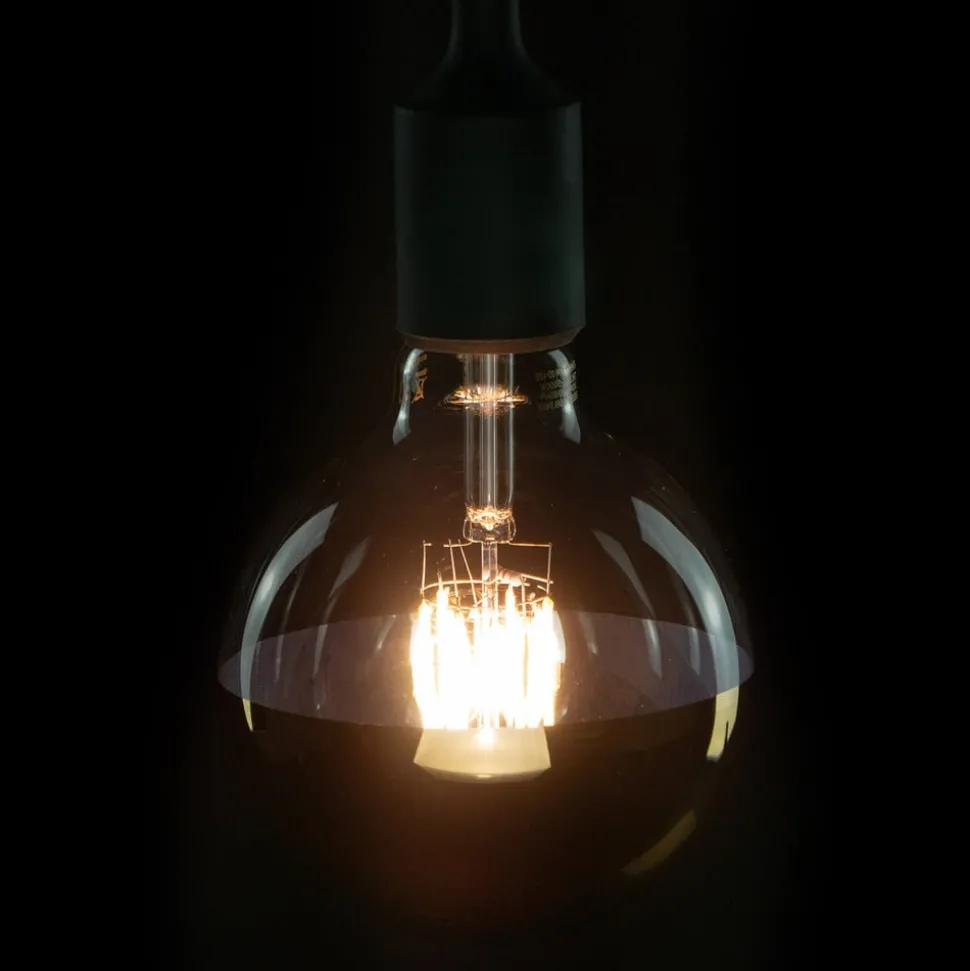 E27 7W LED-toppforspeilet lyspære, gull