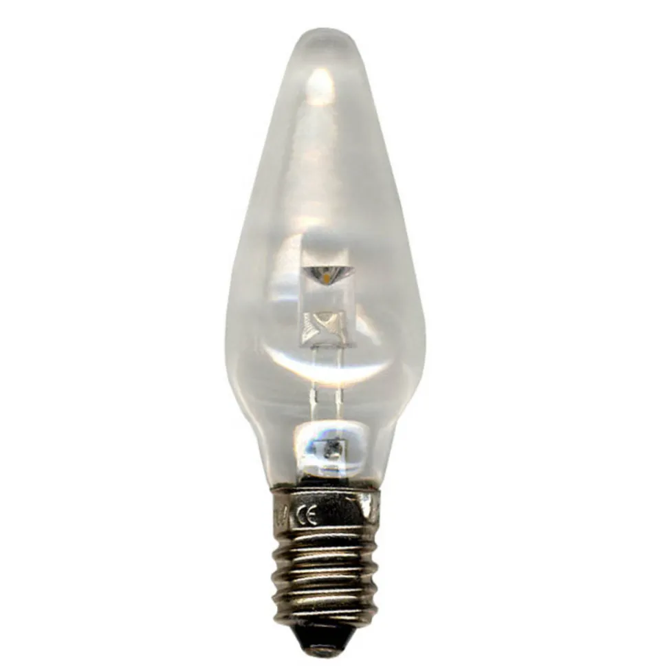 E10 0,2 W 12 V LED-reservepærer, 3 stk, transp