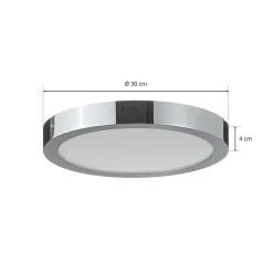 EGLO Connect Fueva-C taklampe rund 30 cm krom