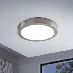 EGLO Connect Fueva-C taklampe rund 30 cm nikkel