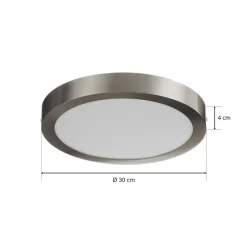 EGLO Connect Fueva-C taklampe rund 30 cm nikkel