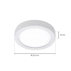 EGLO Connect Fueva-C taklampe rund 22,5 cm hvit