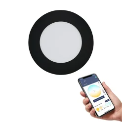 EGLO connect Fueva-Z innfelt armatur 12 cm, svart